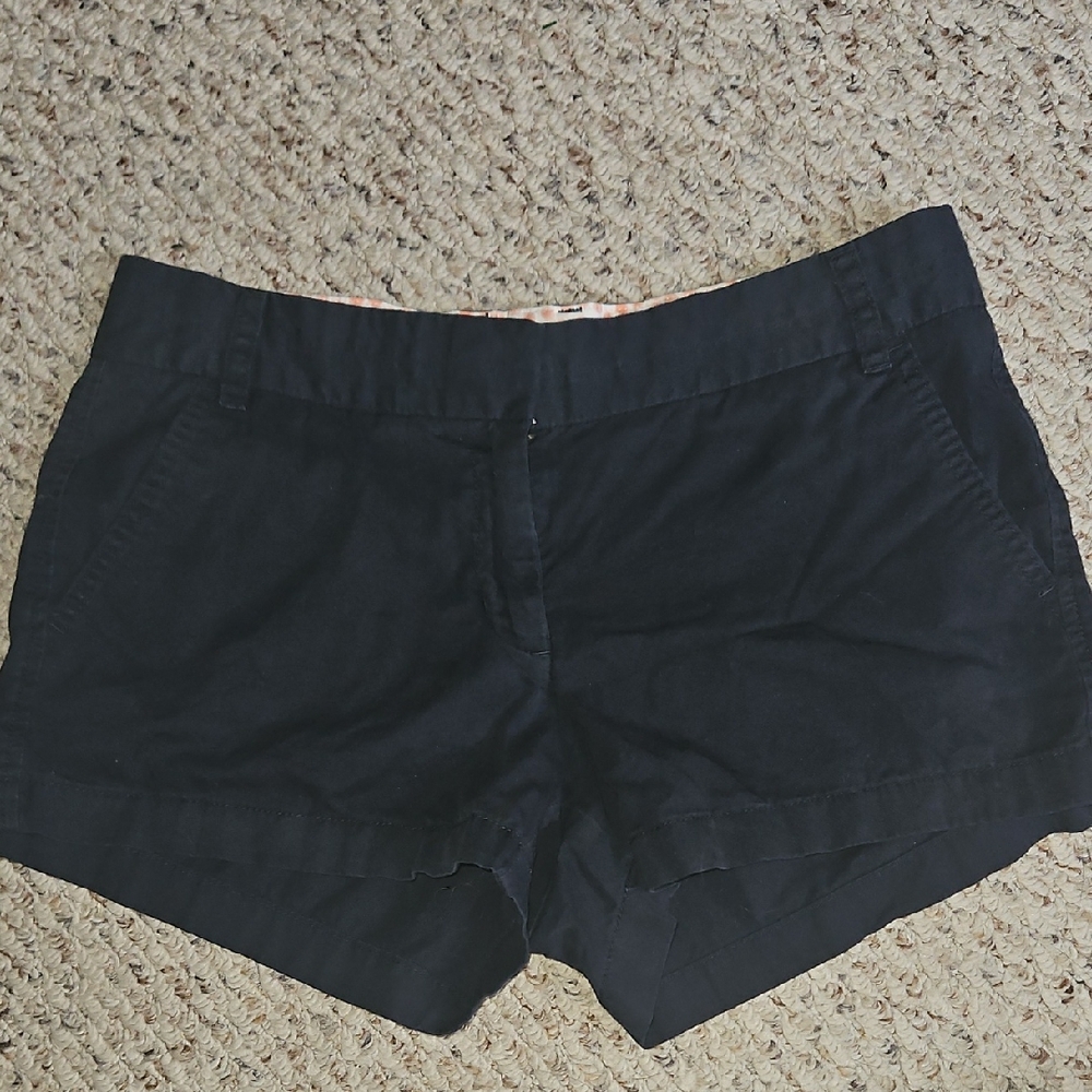 Womensn Size 6 JCREW Chino Cotton NAVY Shorts